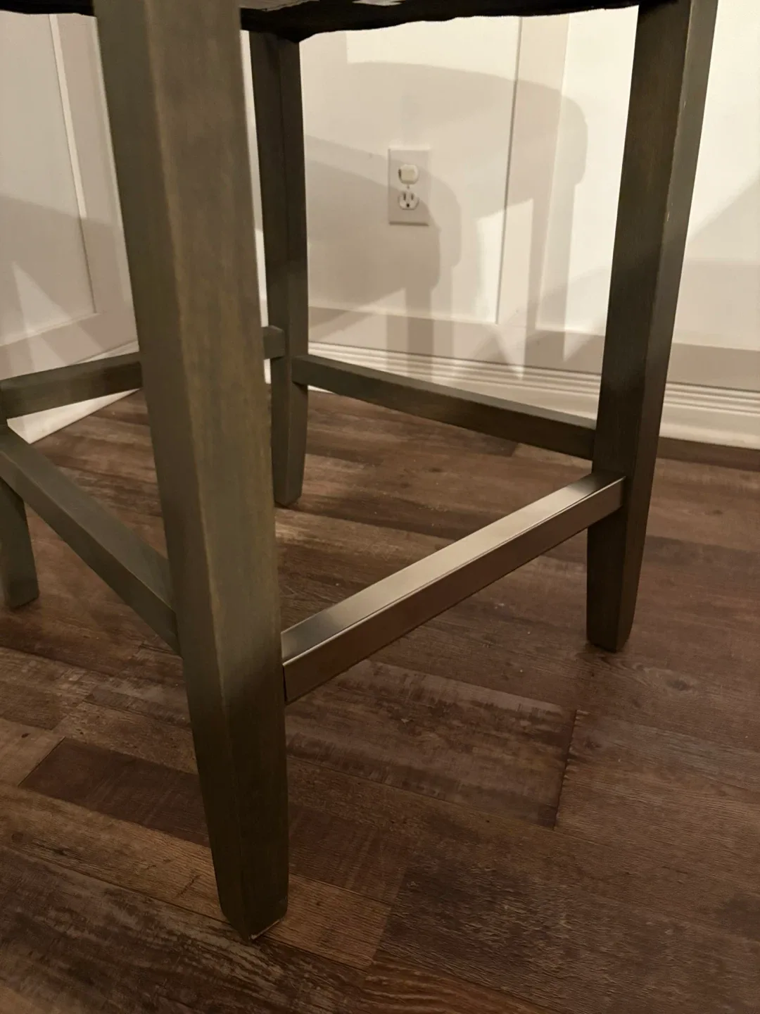 Set of 3 Bouclair Grey Bar Stools image indicator(3)