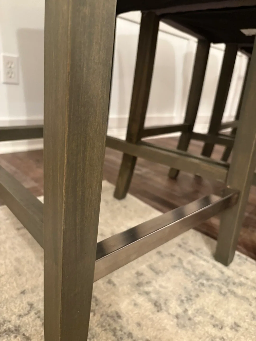 Set of 3 Bouclair Grey Bar Stools image indicator(10)