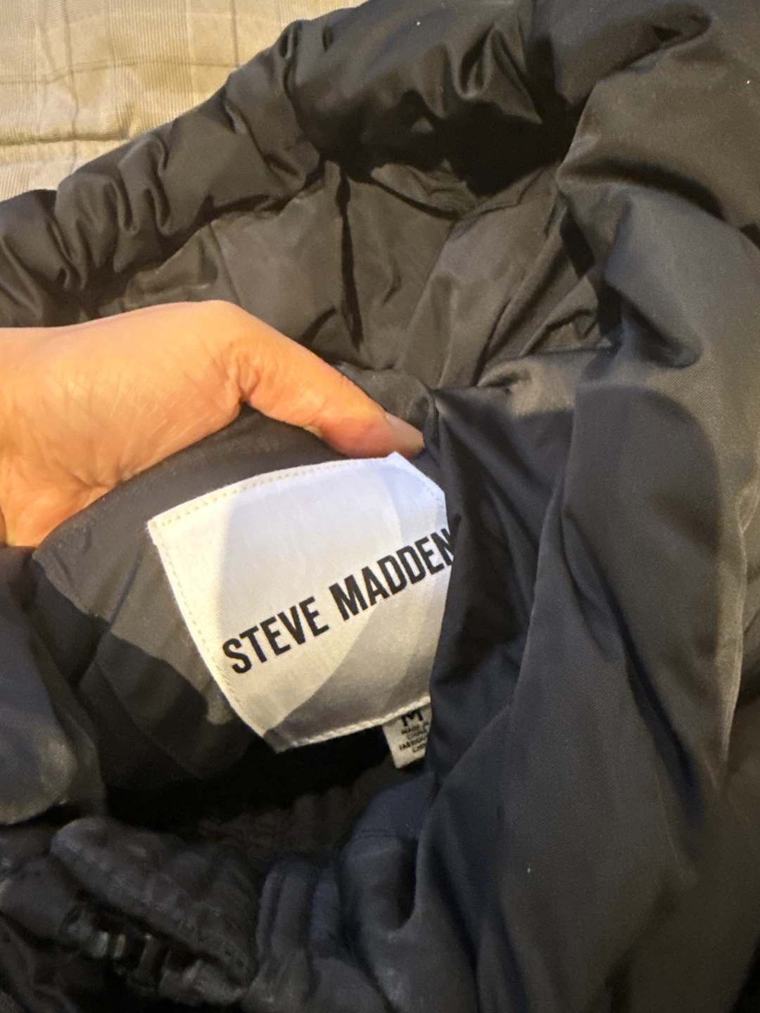Steve Madden Black Puffer Coat - Size M - photo 3