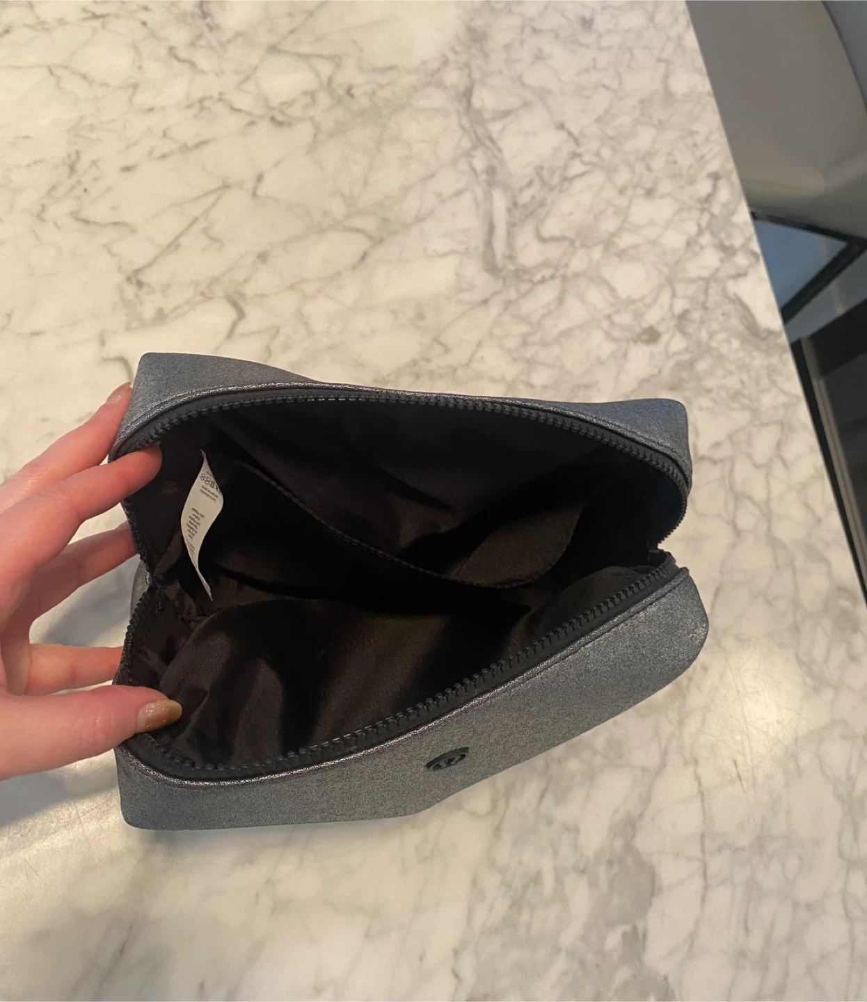 Lululemon Silver Cosmetic Bag - photo 4