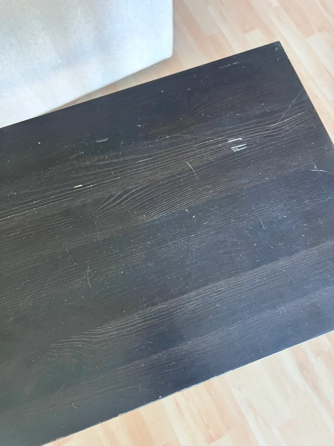 IKEA dark brown Wood Side Table with Drawer image indicator(3)