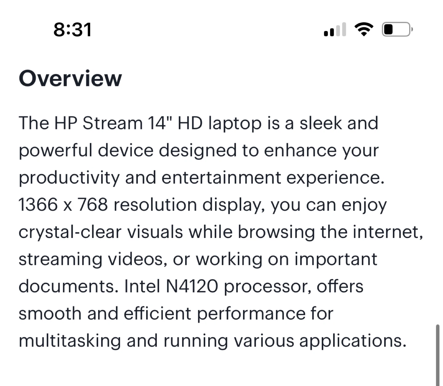 HP Stream 14” Laptop - photo 3