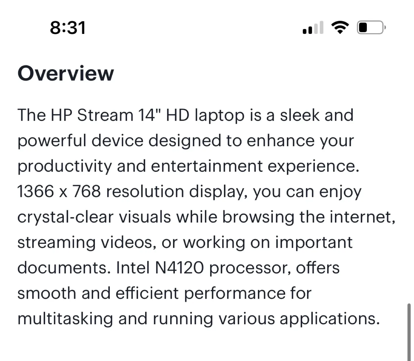 HP Stream 14” Laptop image indicator(3)