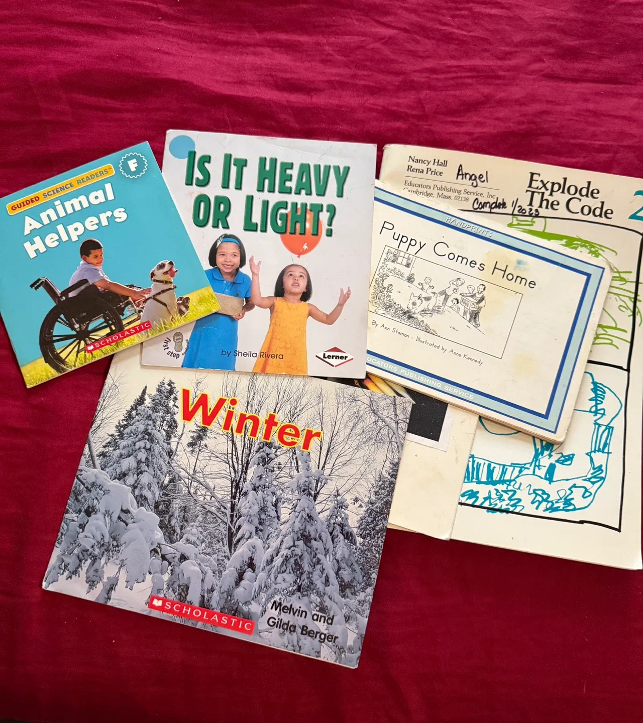 Kids' Books: Animal Helpers, Winter, Puppy Comes Home