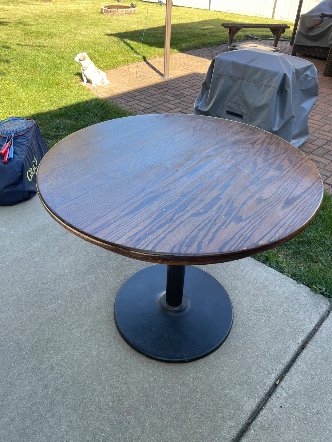 Round Wooden Table - photo 2