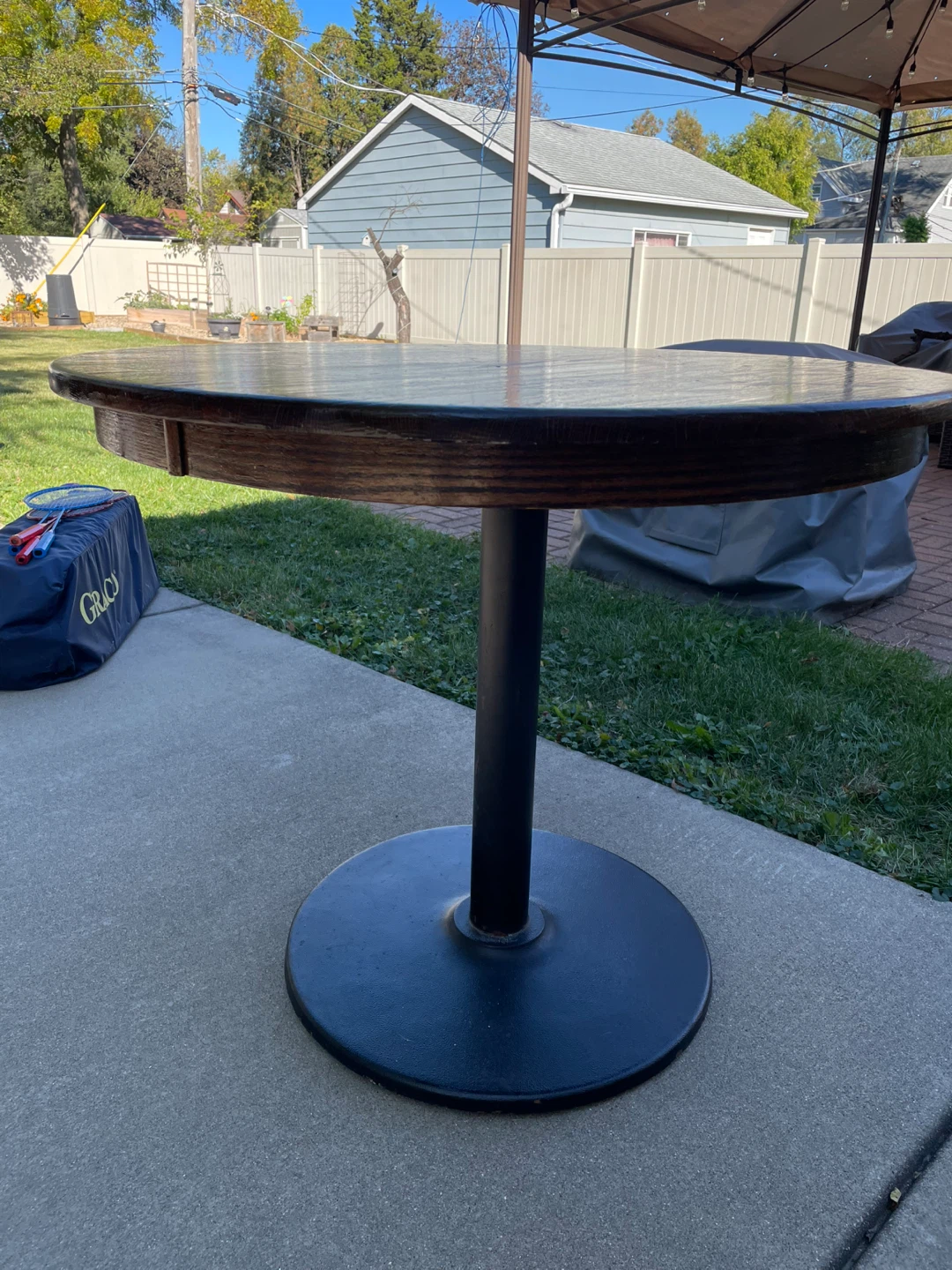 Round Wooden Table