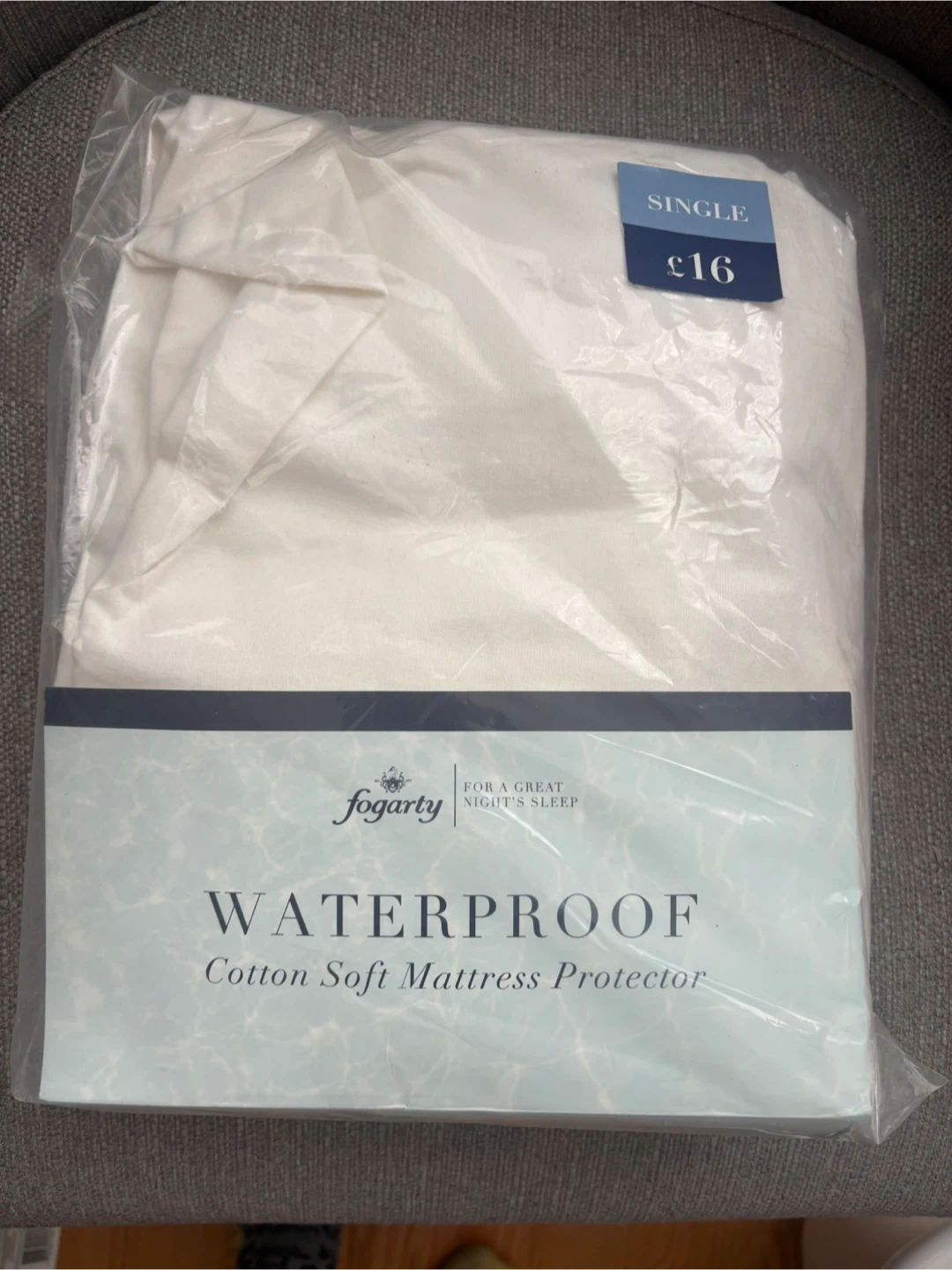 New Fogarty Waterproof Cotton Mattress Protector - Single