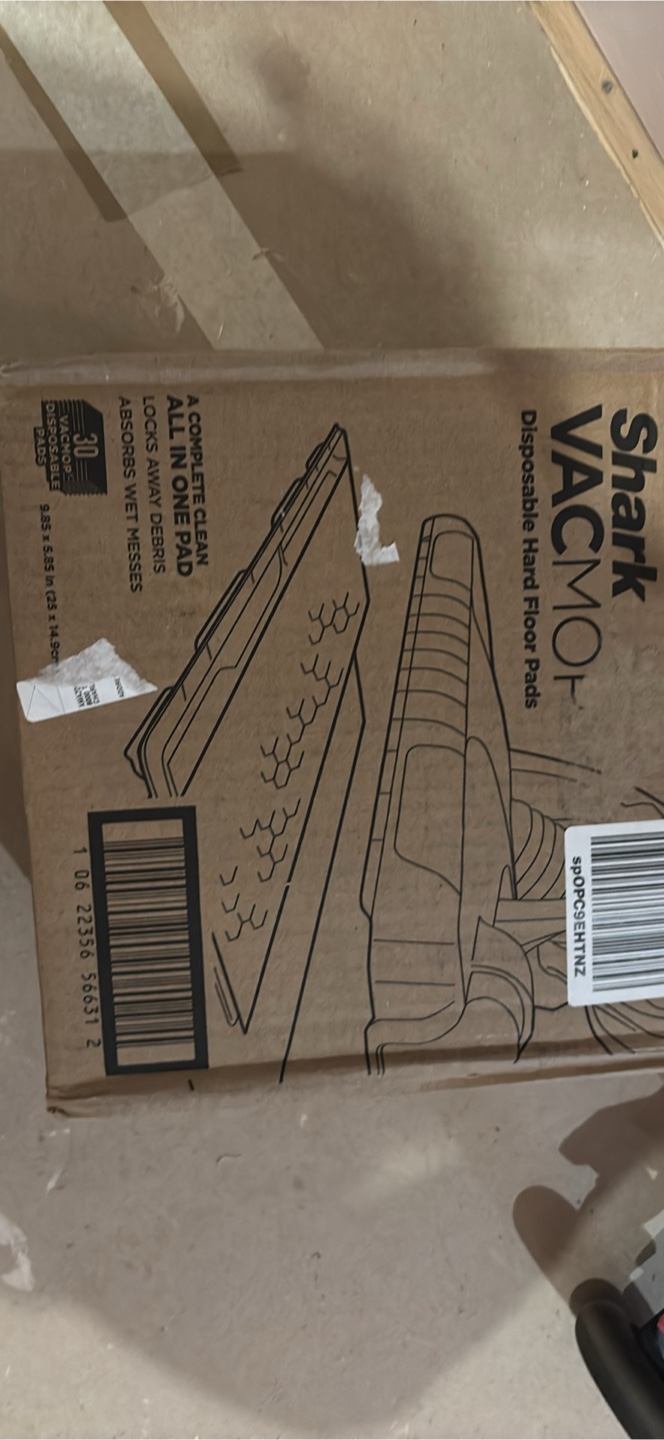 Shark Vacmop  Hard Floor Pads - 2 boxes 30 Count each