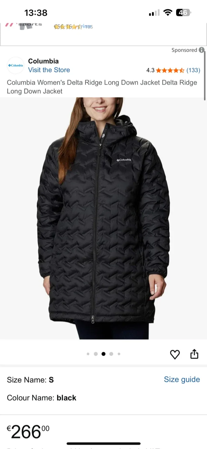 Columbia Delta Ridge Long Down Jacket 2xl