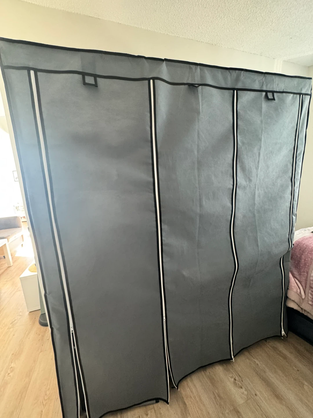 Portable Closet Wardrobe Organizer - Grey