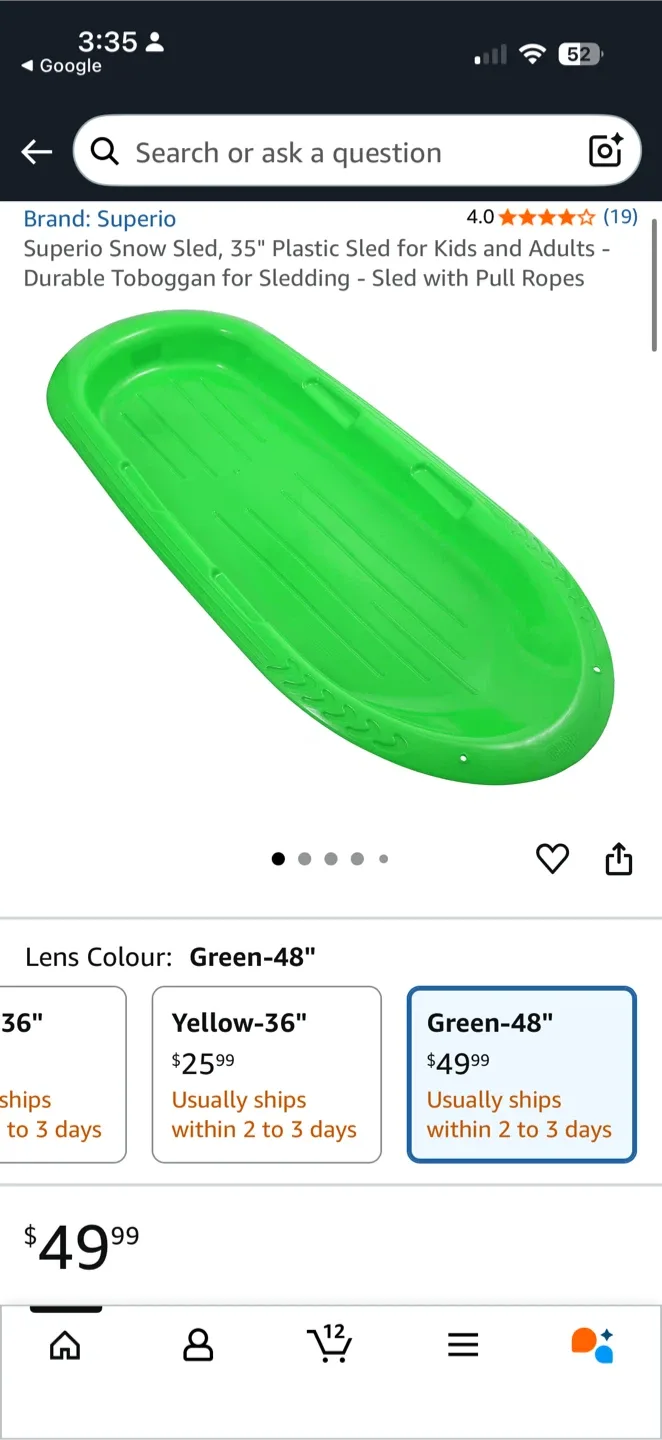 2pcs Tobaggoning sleds (sold as pair) image indicator(8)