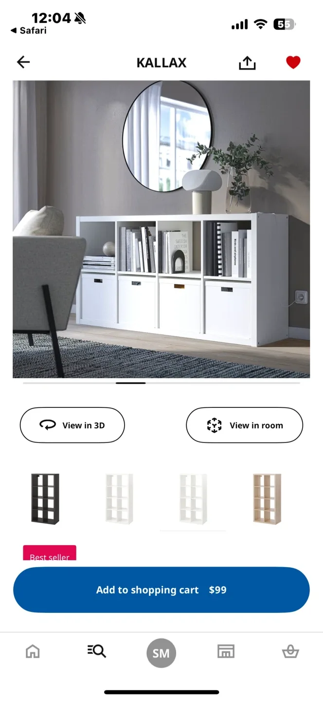 IKEA Kallax Shelf Unit - White -