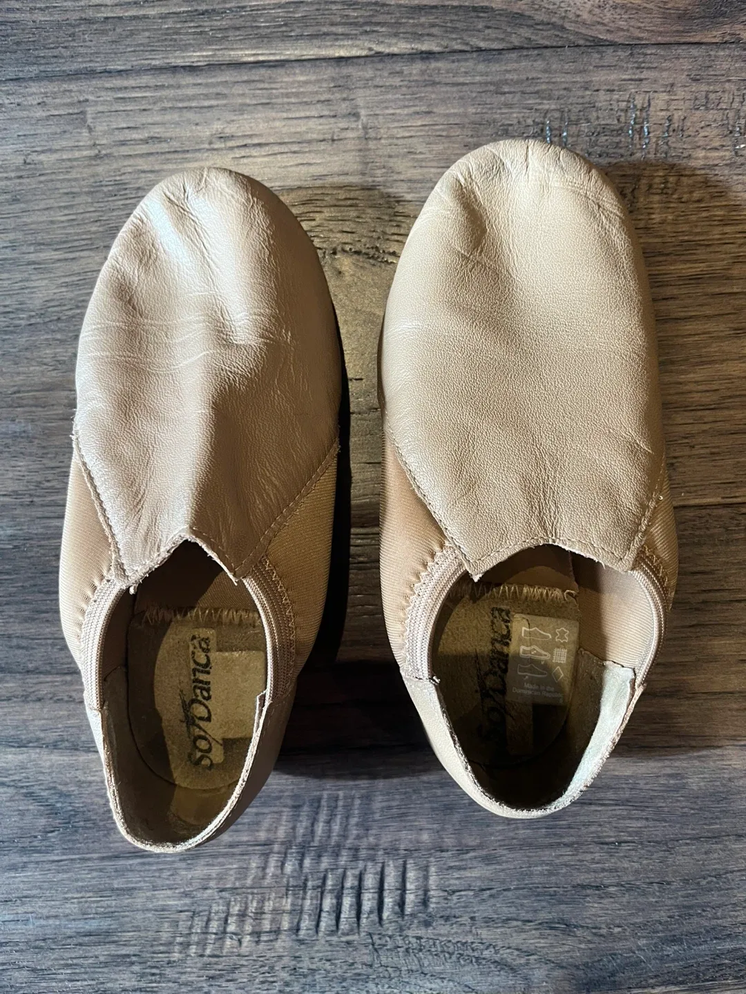 So Danca Kids Beige Leather Dance Shoes image indicator(3)