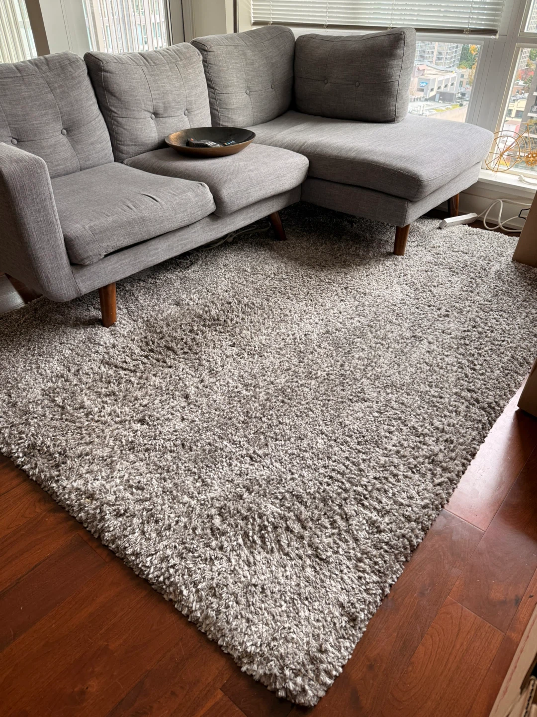 Grey Shag Rug