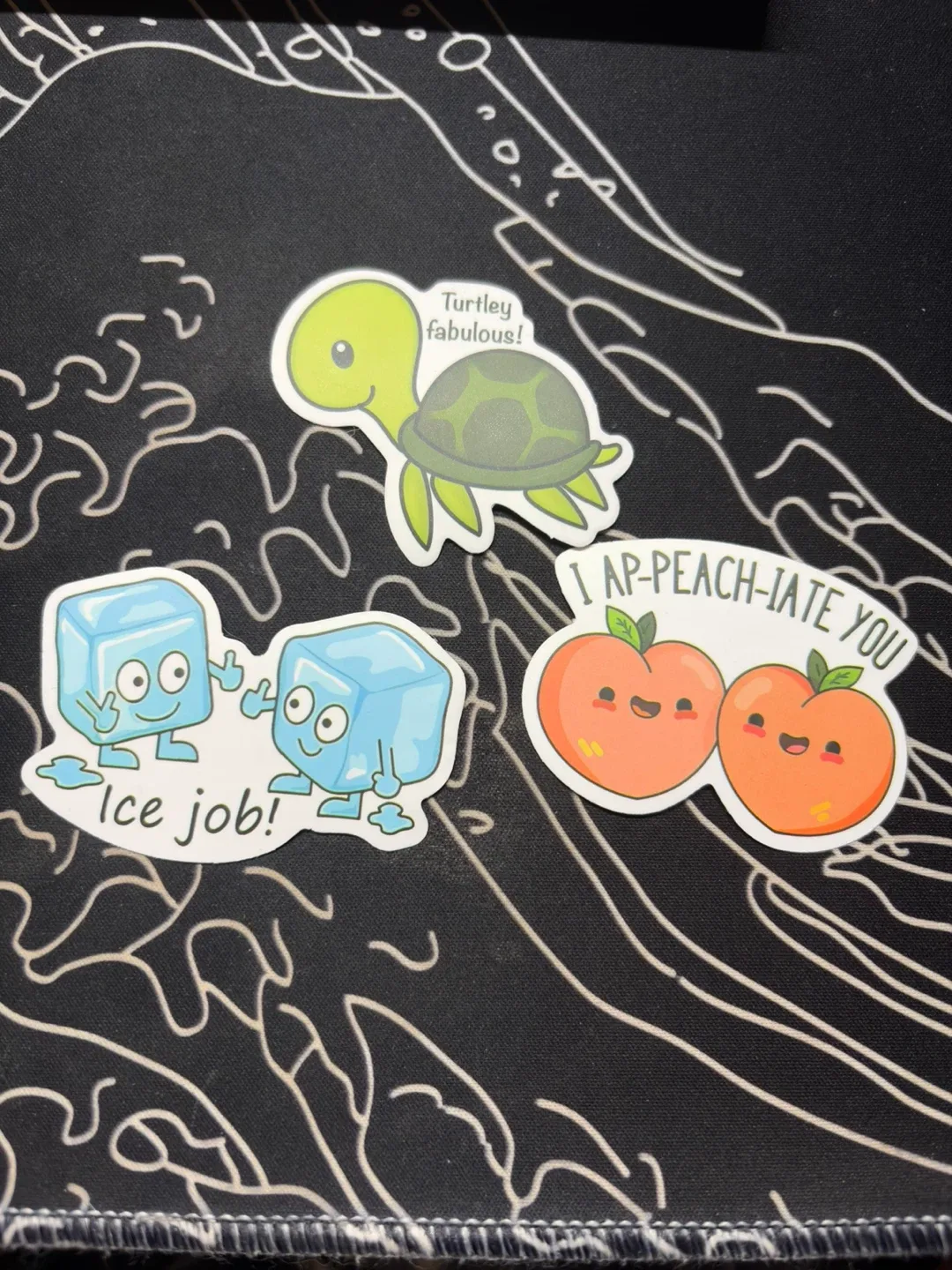 Cute Stickers - Turtle, Peach, Ice Cube thumbnail