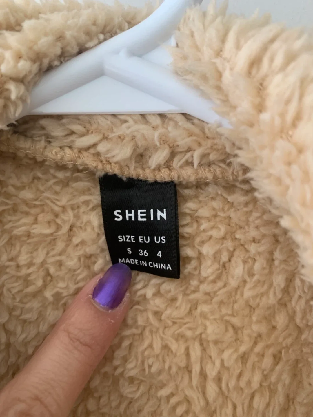 SHEIN Teddy Coat - Size S image indicator(3)