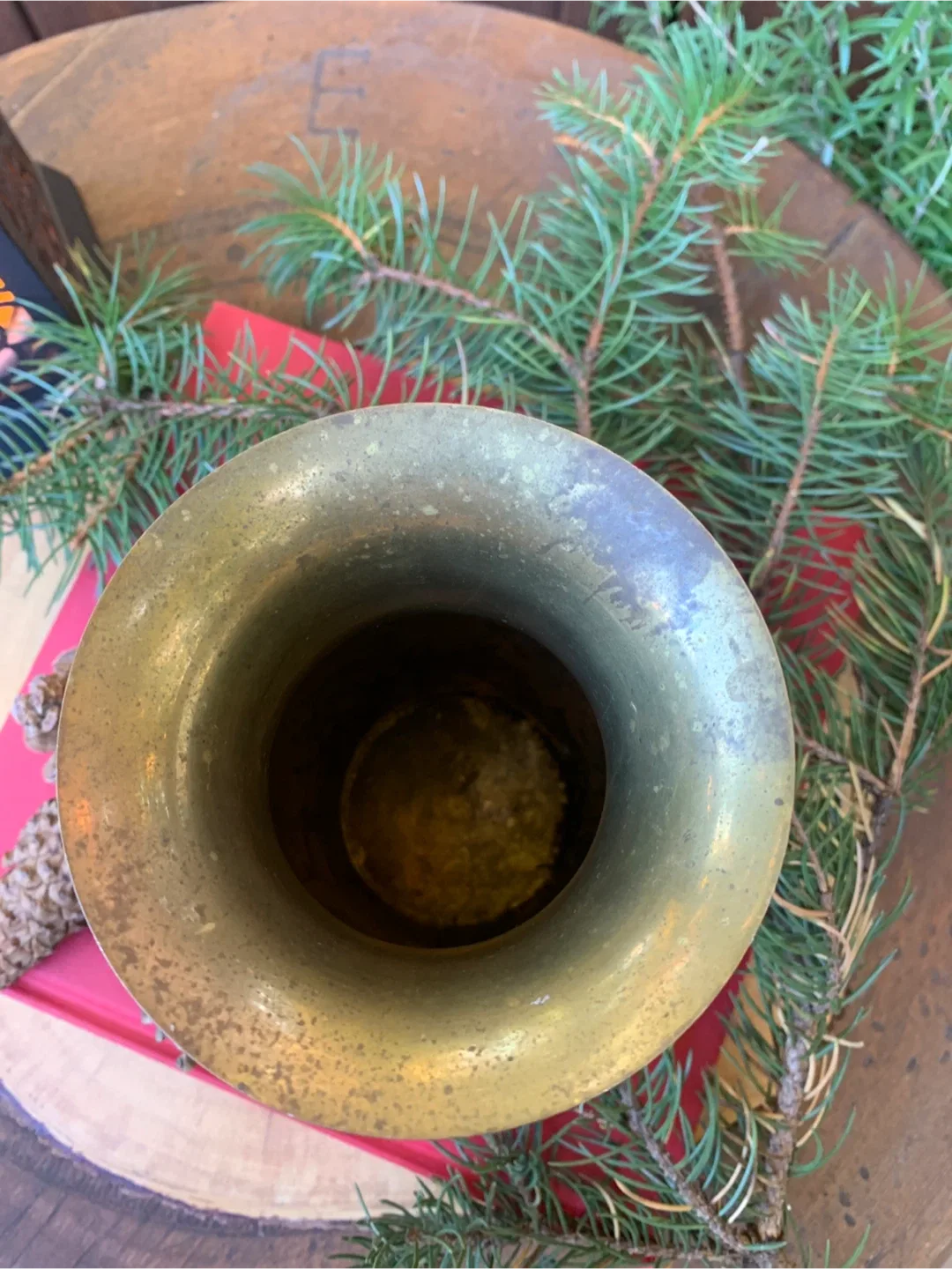 Vintage Brass Vase - Made in India image indicator(3)