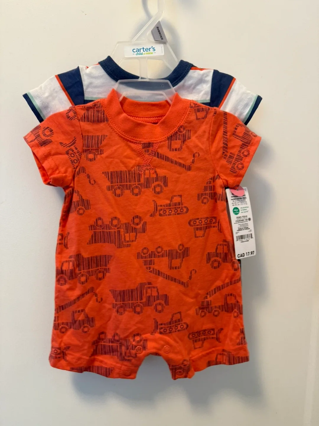 Carter's Child of Mine Newborn Romper Set - New image indicator(4)