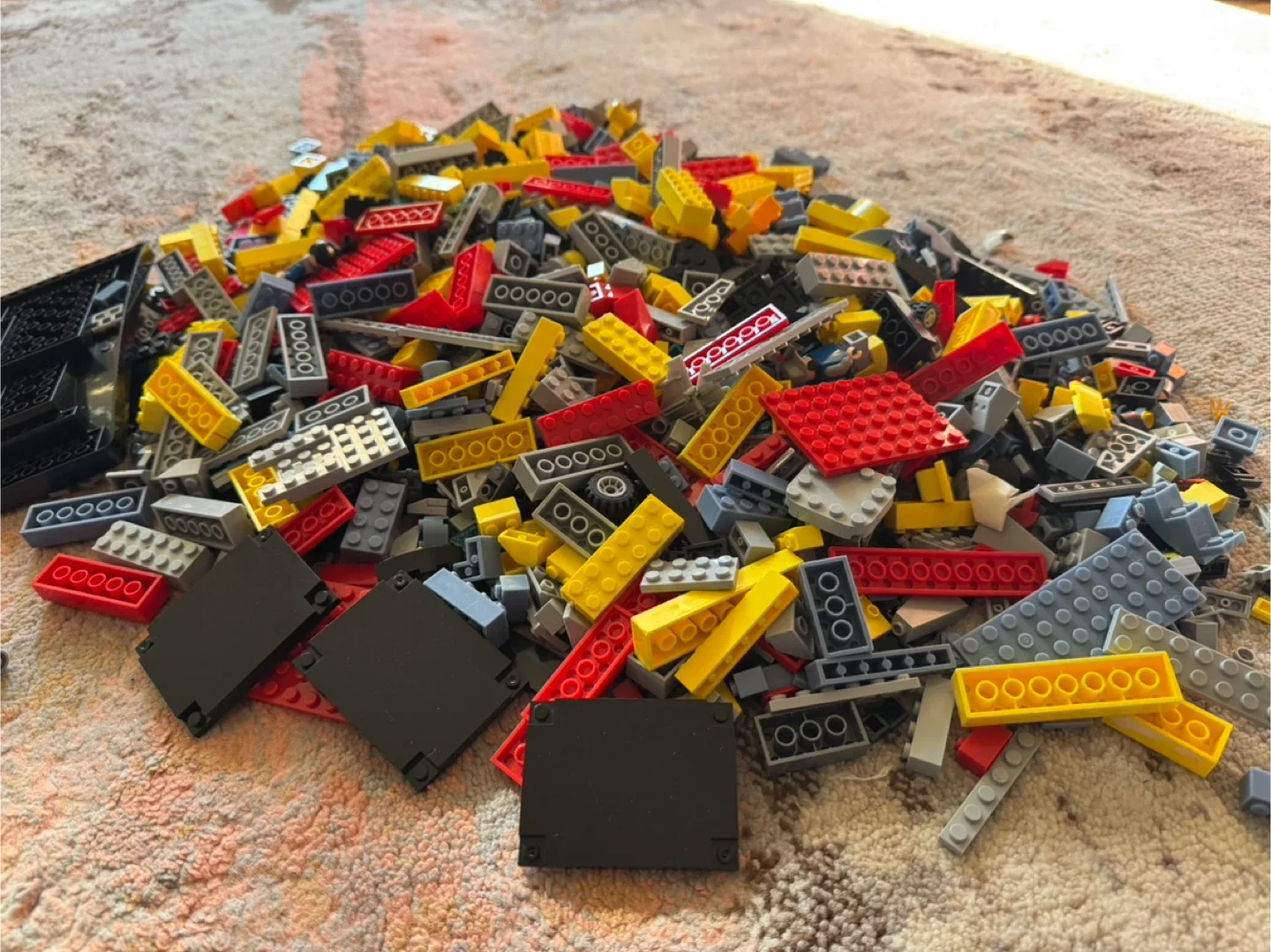 Lego Blocks - Red, Yellow, Grey, Black image indicator(4)