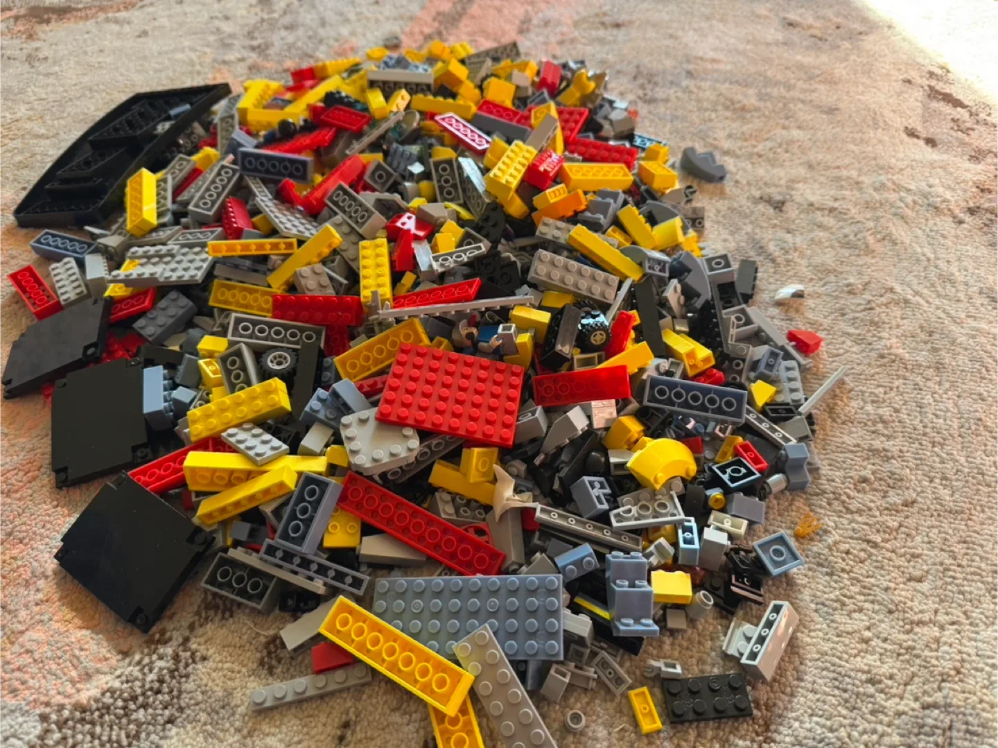 Lego Blocks - Red, Yellow, Grey, Black image indicator(3)