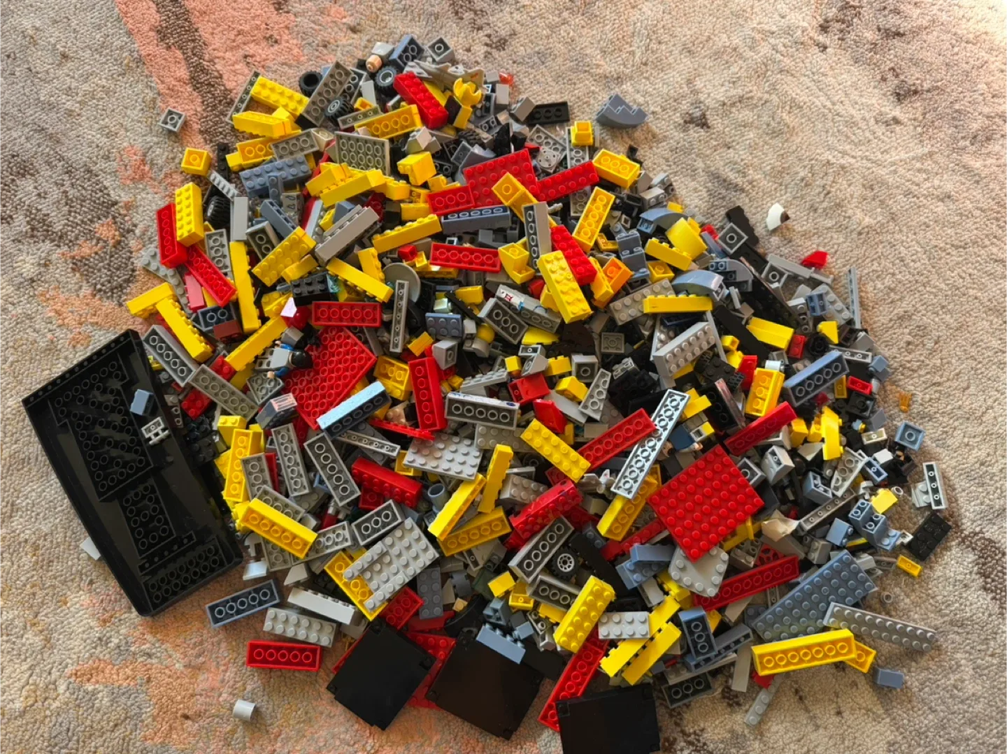 Lego Blocks - Red, Yellow, Grey, Black image indicator(2)
