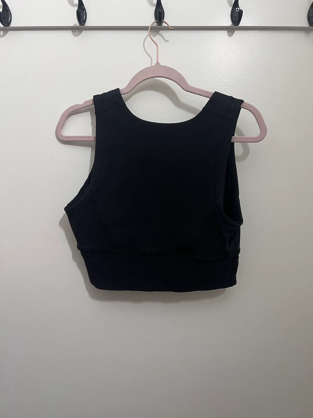 Lululemon Black Ribbed Workout Top image indicator(2)