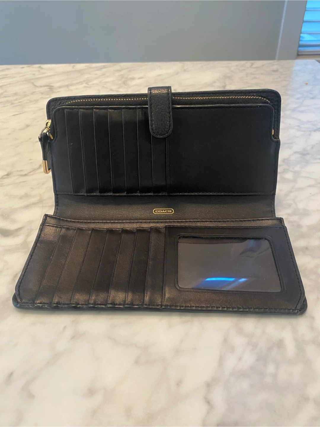 Coach Black Leather Wallet - photo 2