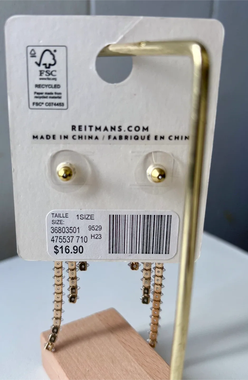 Rose gold Dangle Earrings - New image indicator(2)