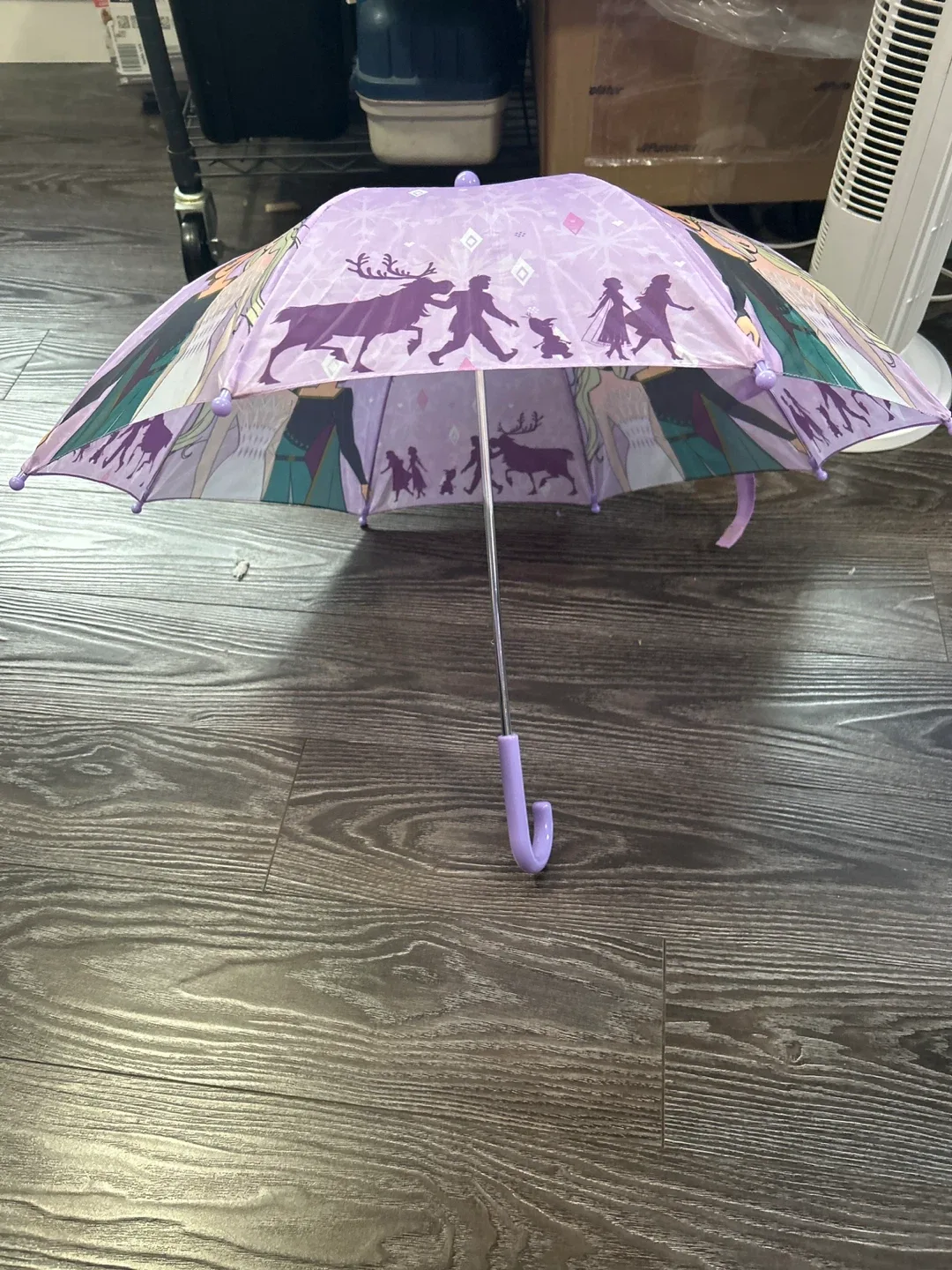 Kids purple frozen umbrella. image indicator(2)