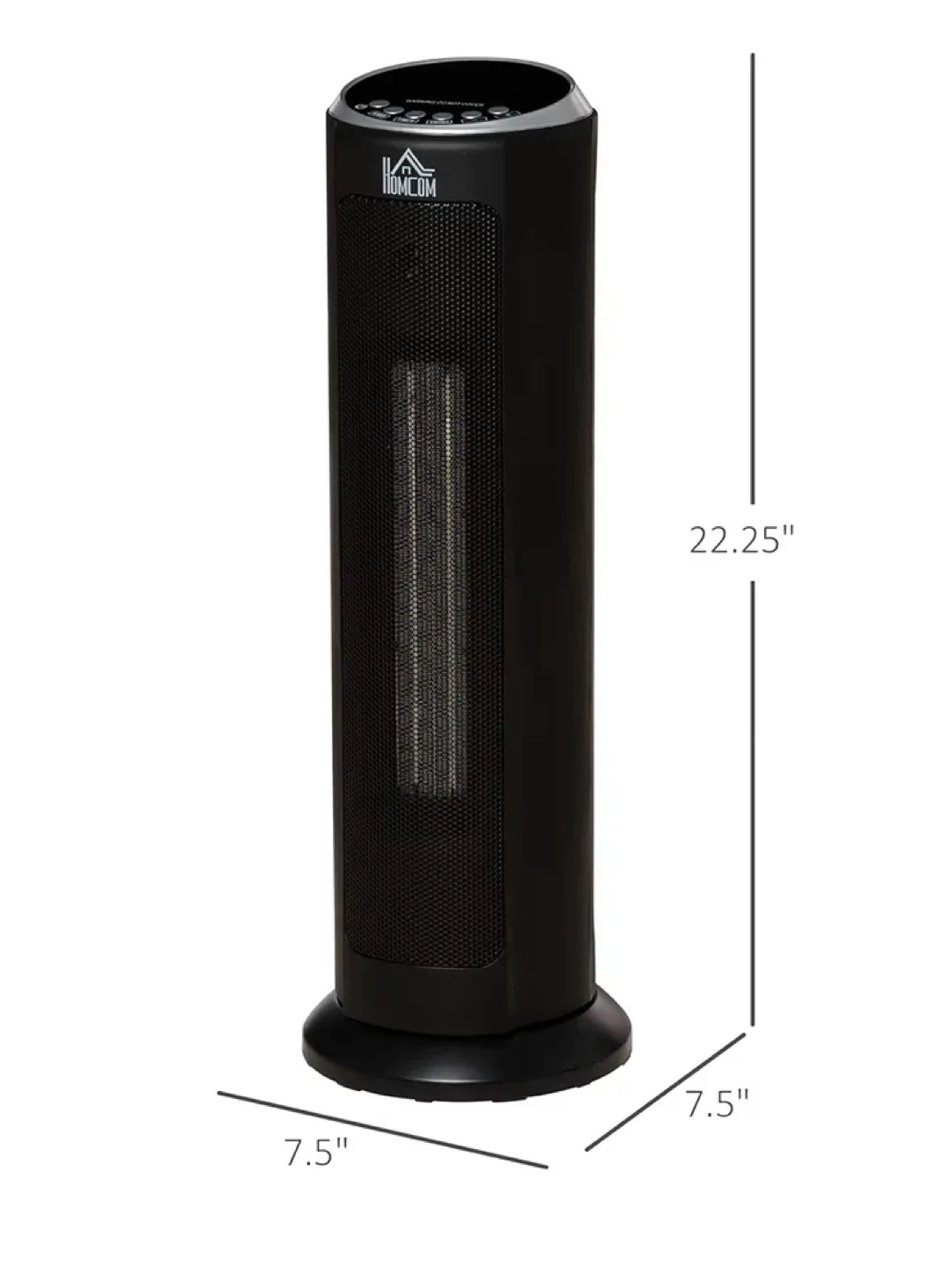 HOMCOM Tower Heater - Black image indicator(3)
