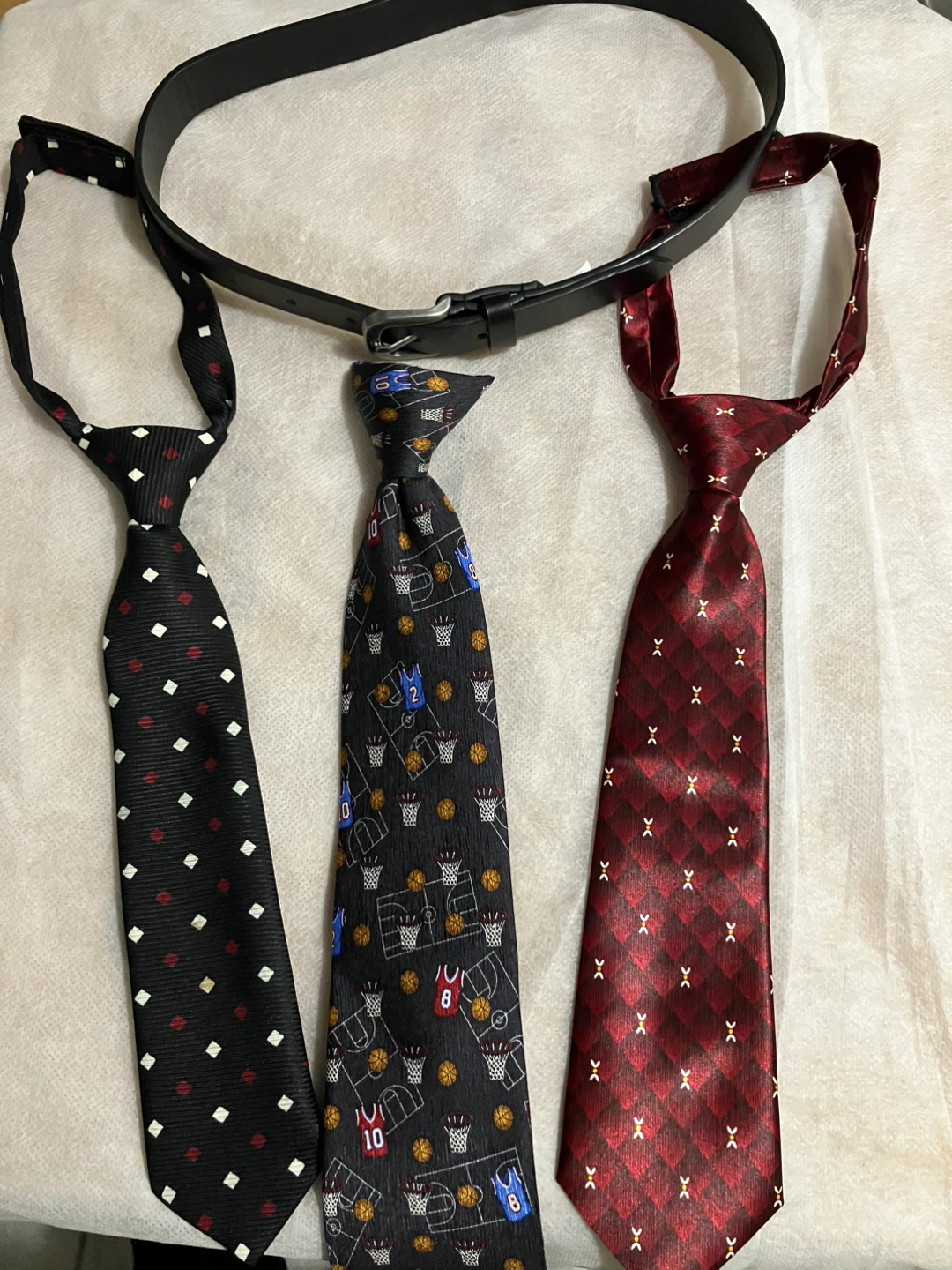 Boys' Ties & Belt Set