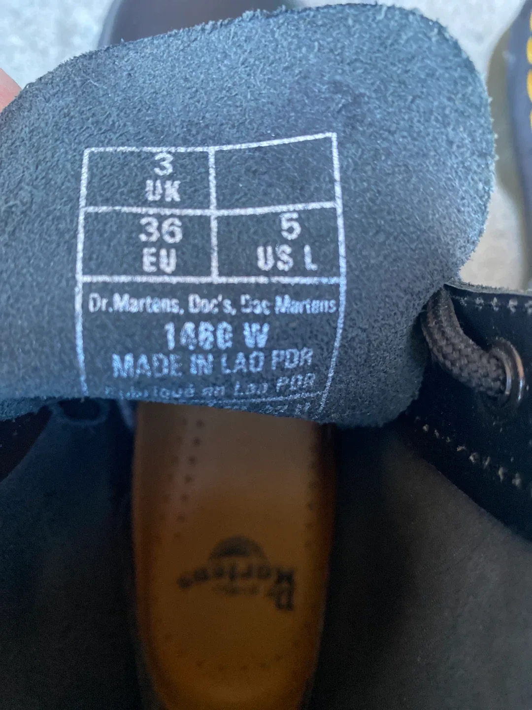 Dr. Martens 1460 W Black Boots - Size 5 US image indicator(2)