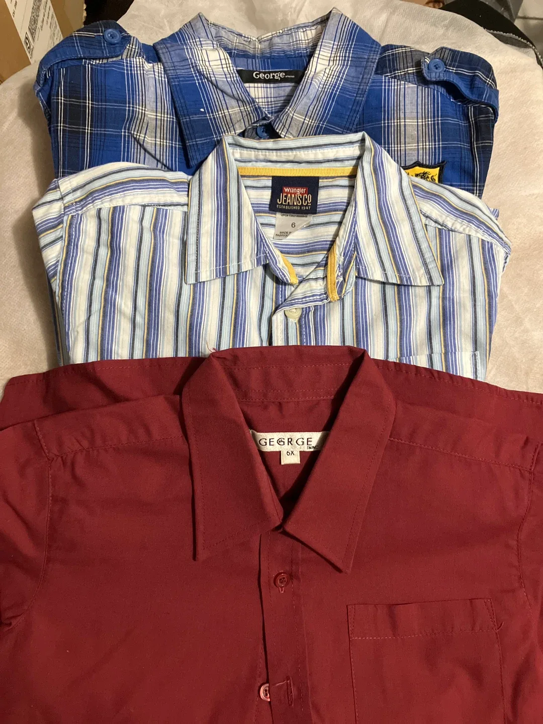 Boys' Shirts - George, Wrangler Jeans Co. Size 6 thumbnail