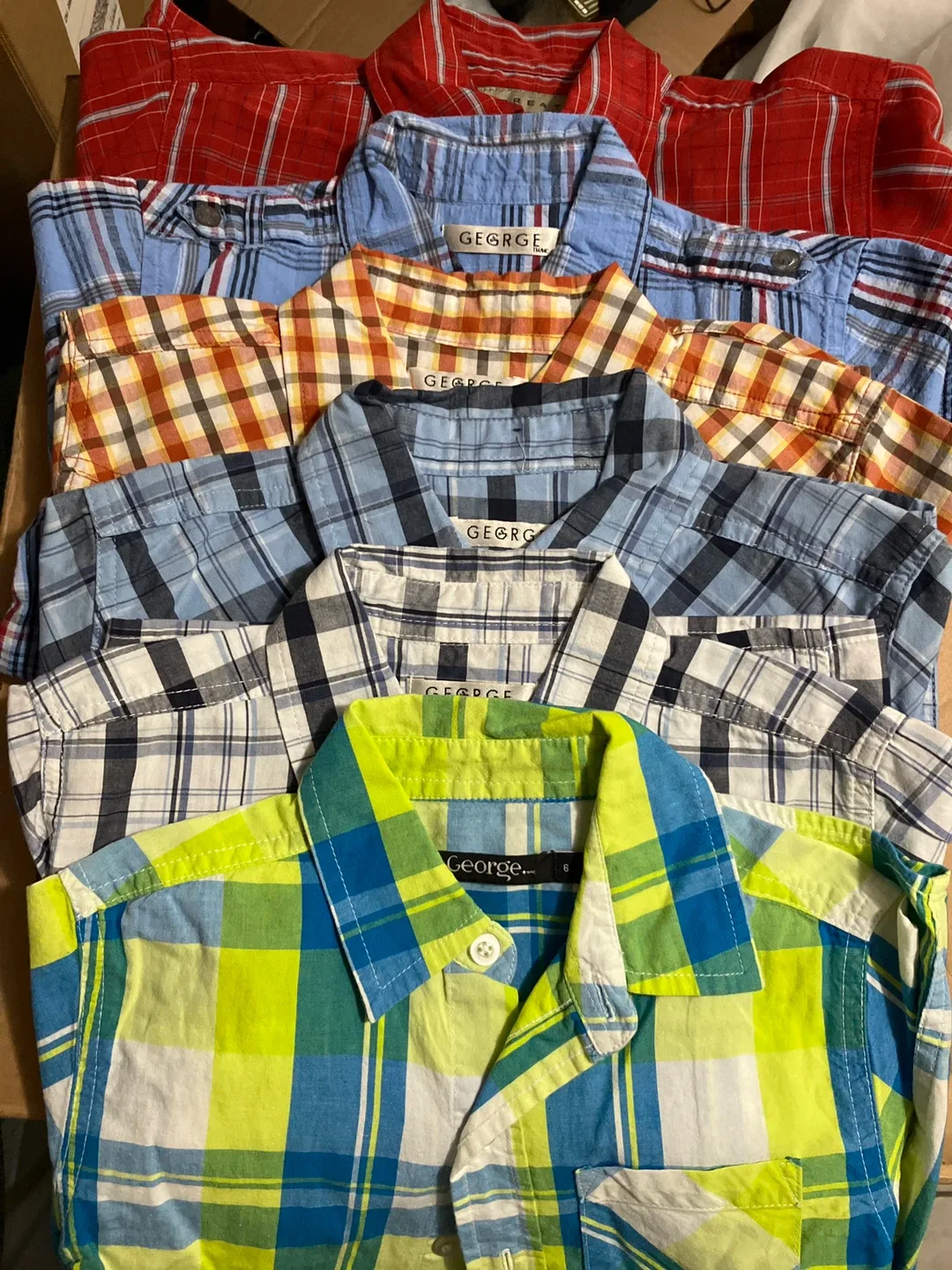 George Plaid Shirts - Size 6 thumbnail