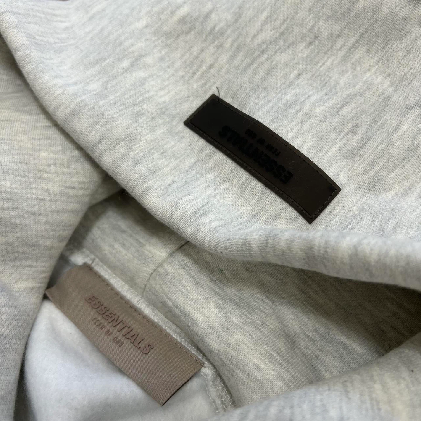 Essentials Fear of God Light Heather Oatmeal Hoodie - photo 2
