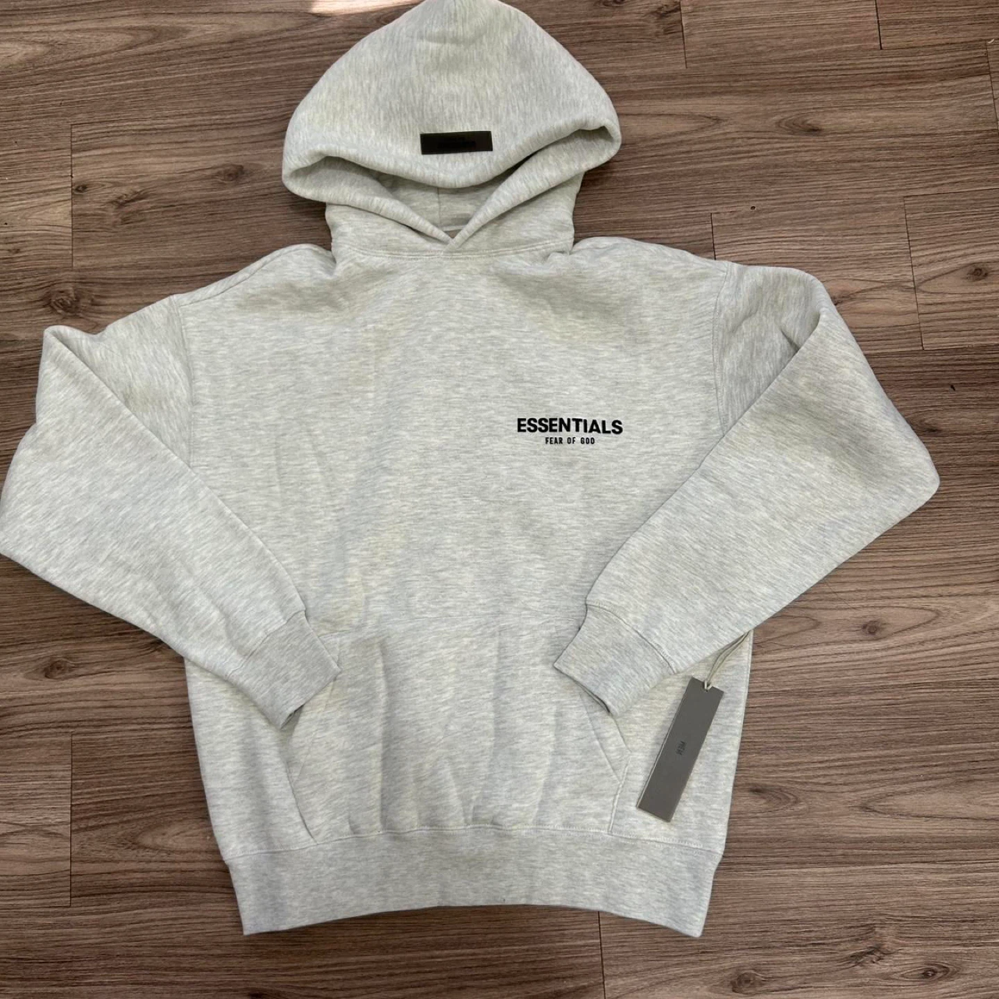 Essentials Fear of God Light Heather Oatmeal Hoodie - photo 4