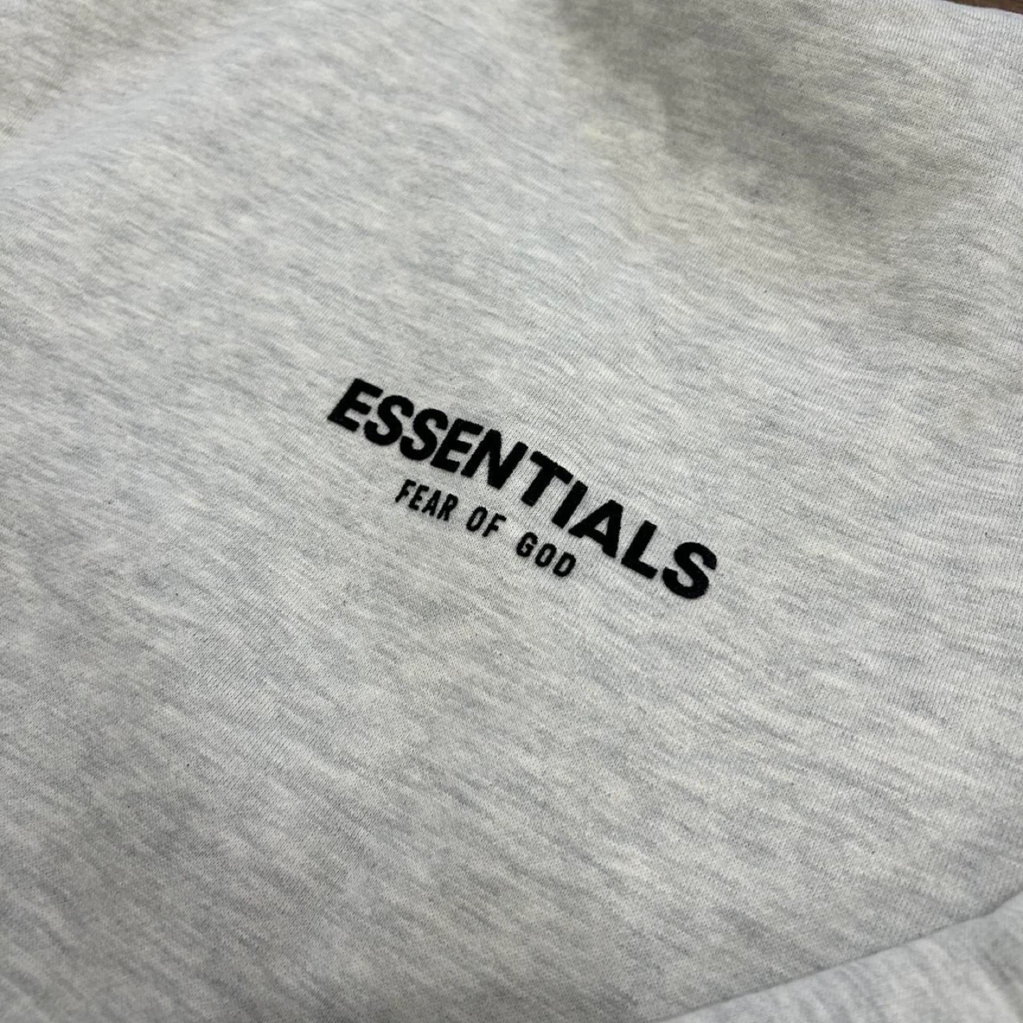 Essentials Fear of God Light Heather Oatmeal Hoodie - photo 3