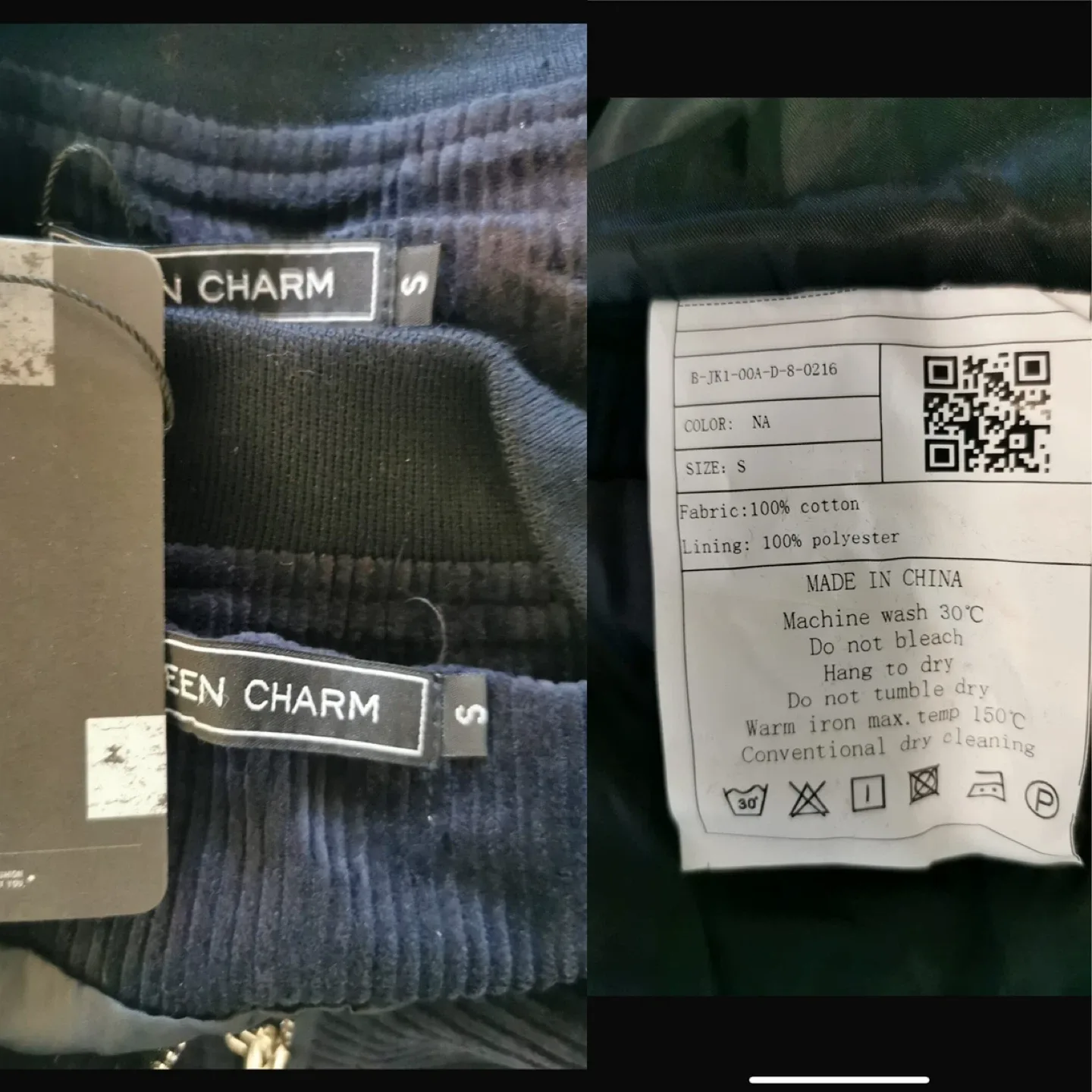 NEW! WEEN CHARM Corduroy Bomber Jacket image indicator(10)