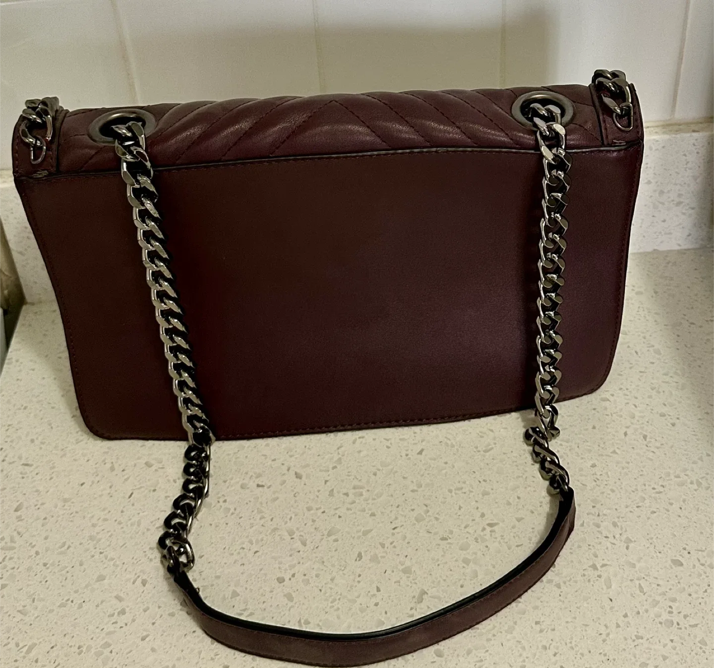 Aldo Burgundy Shoulder Bag