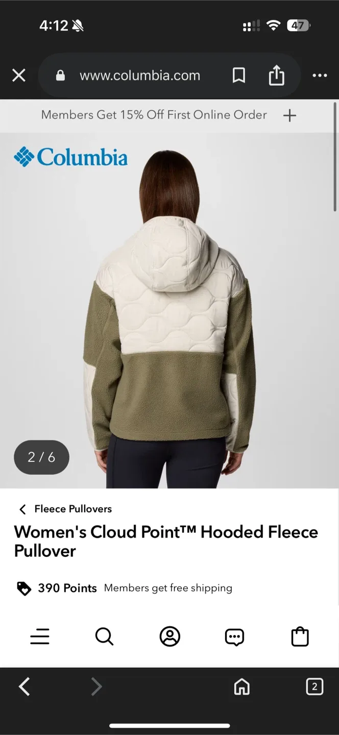 Columbia Fleece & Quilted Jacket - Size L image indicator(3)