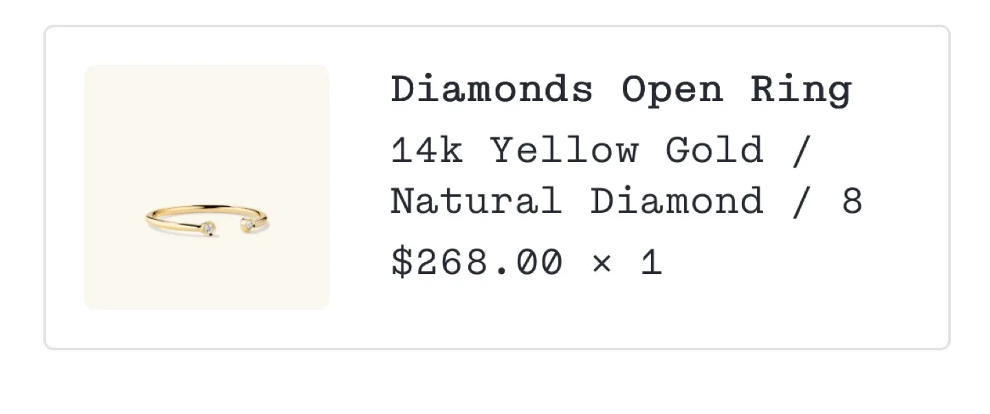 Mejuri Diamonds Open Ring - 14k Yellow Gold image indicator(3)