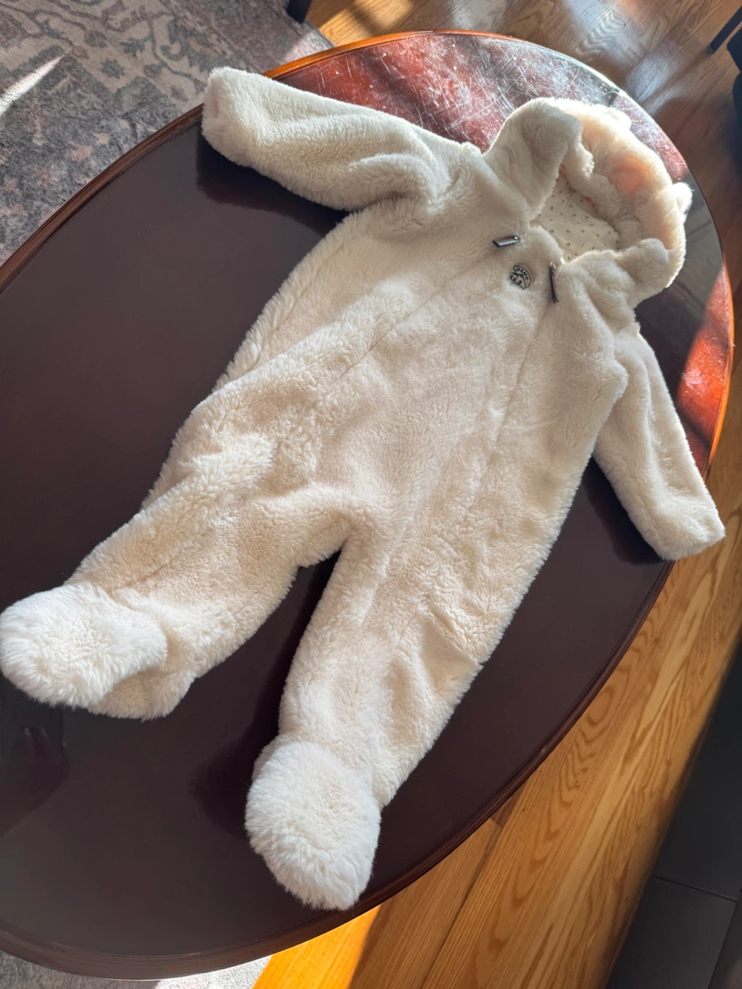Souris mini fur coat cream 9-12 yrs old - 74cm