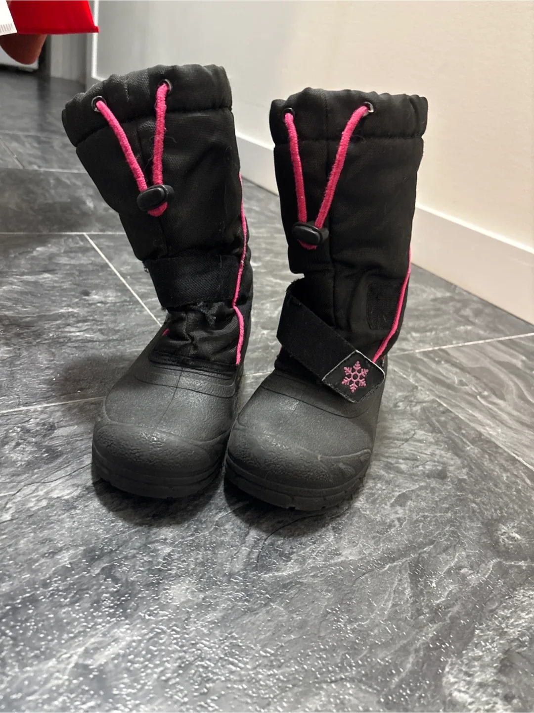 Kids Black Winter Boots - Size 13