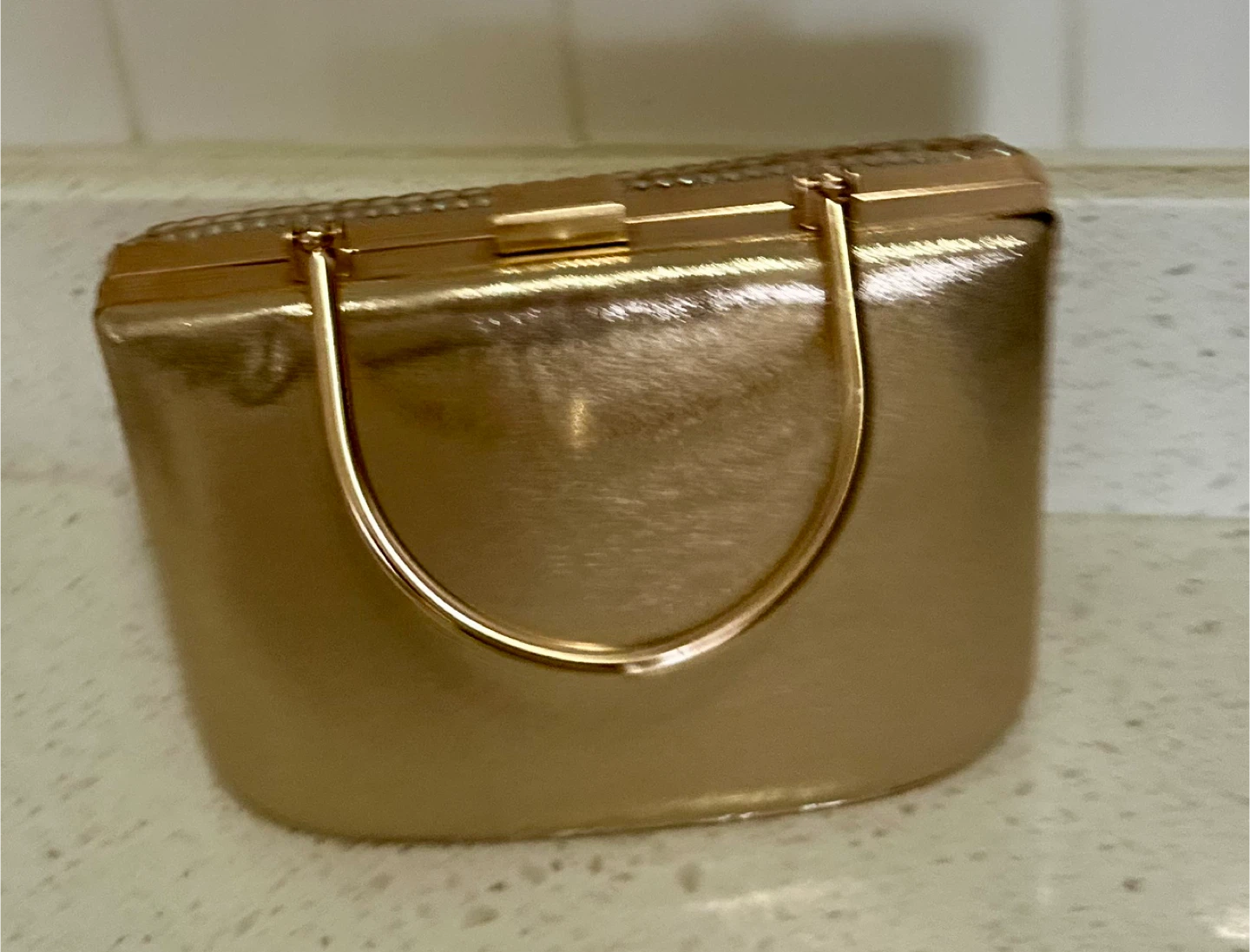 Gold evening bag - photo 3