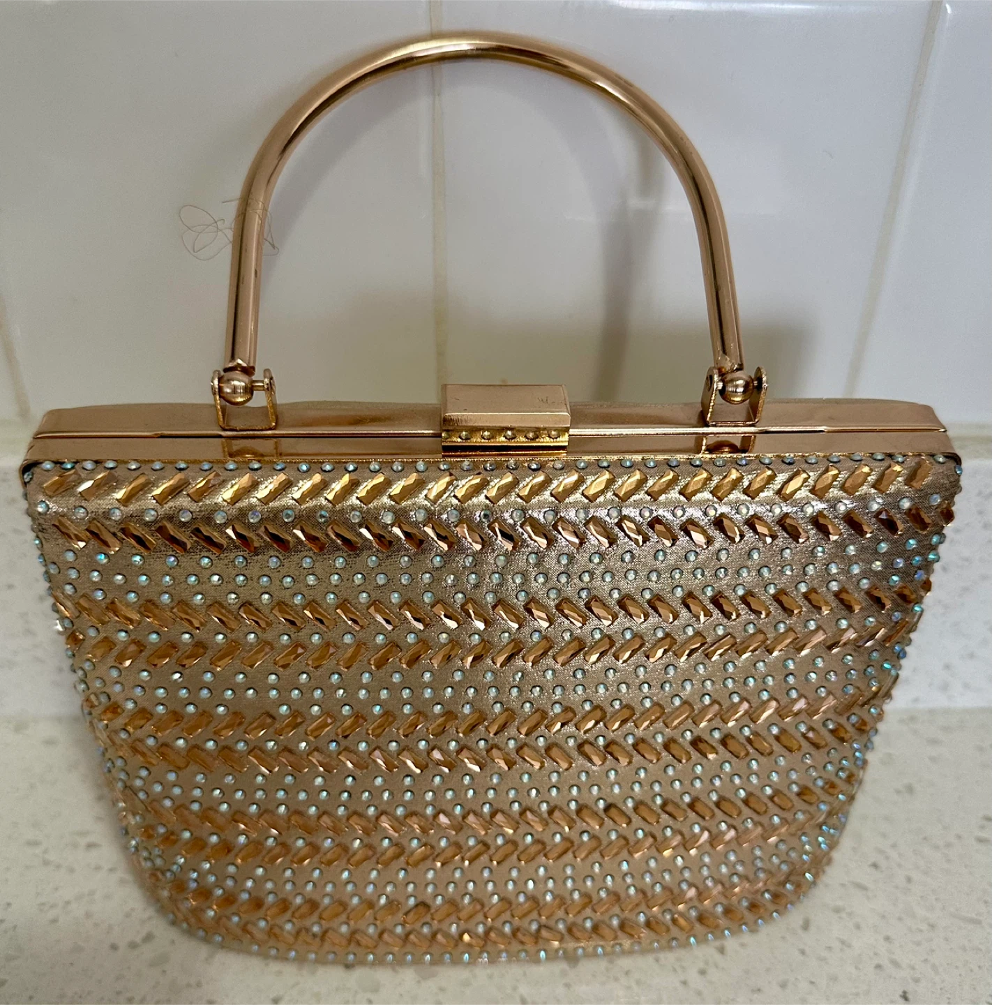 Gold evening bag - photo 2