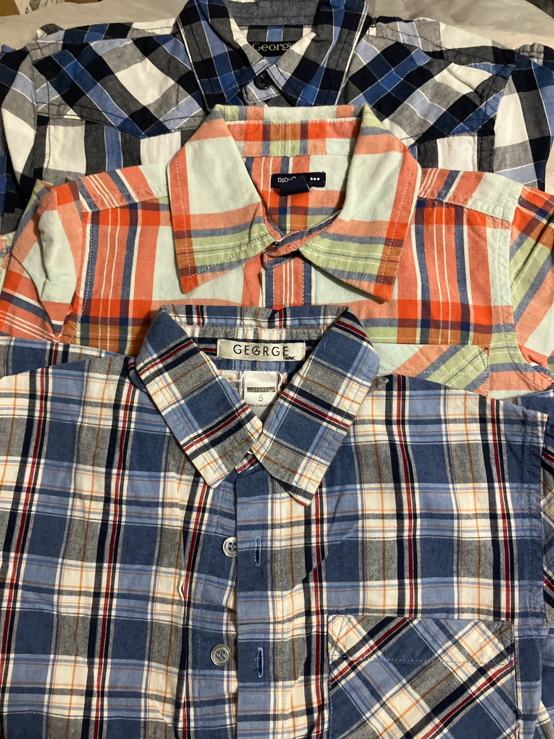 George Plaid Shirts - Size 5