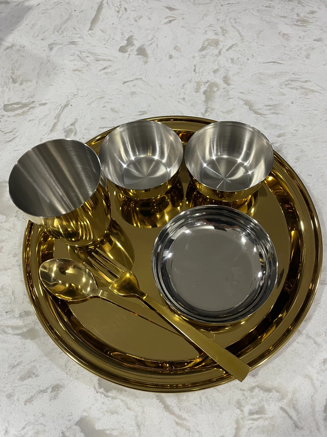 Thali Set - Gold Plated