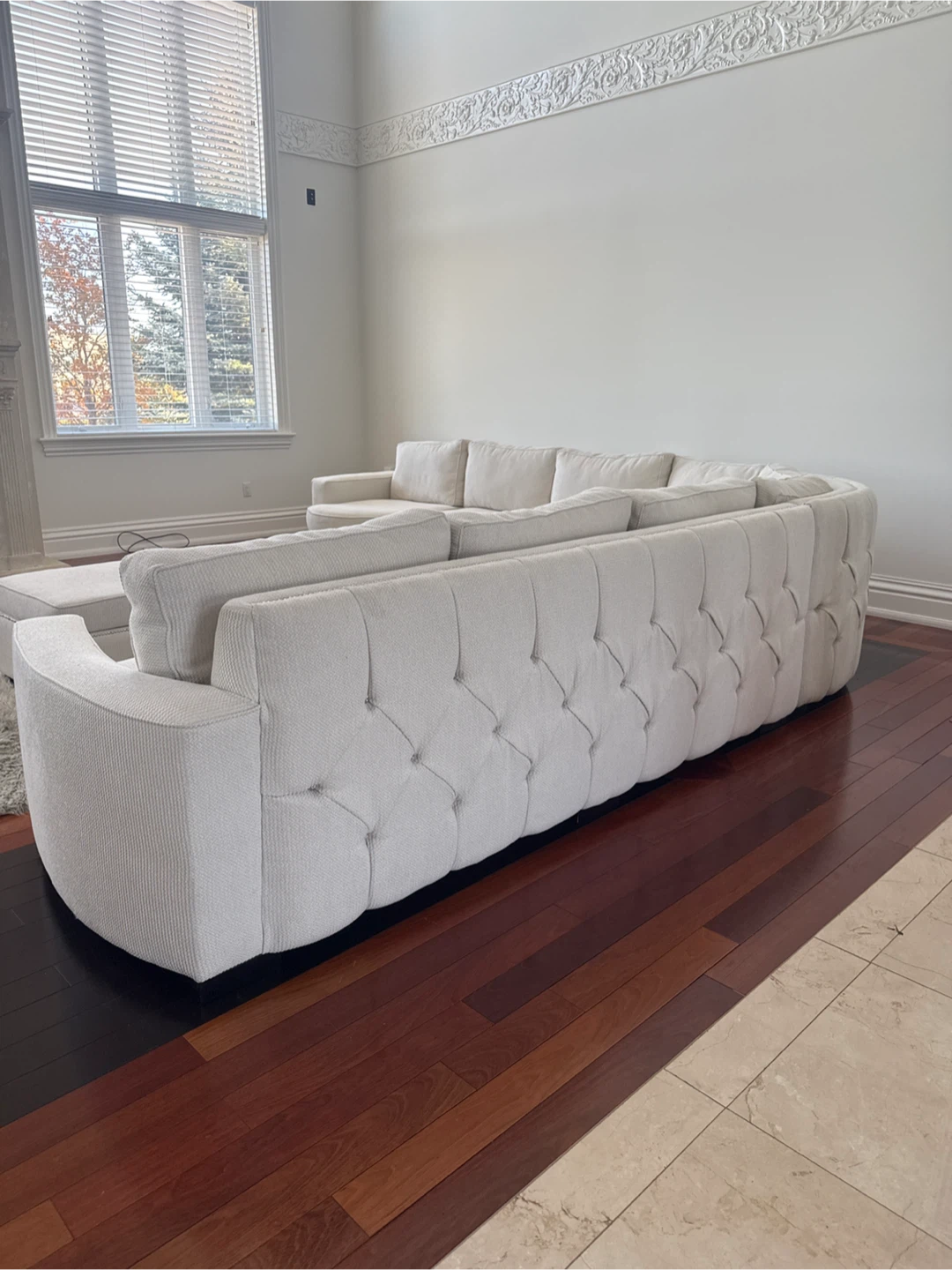 Large Off-White Sectional Sofa - photo 2
