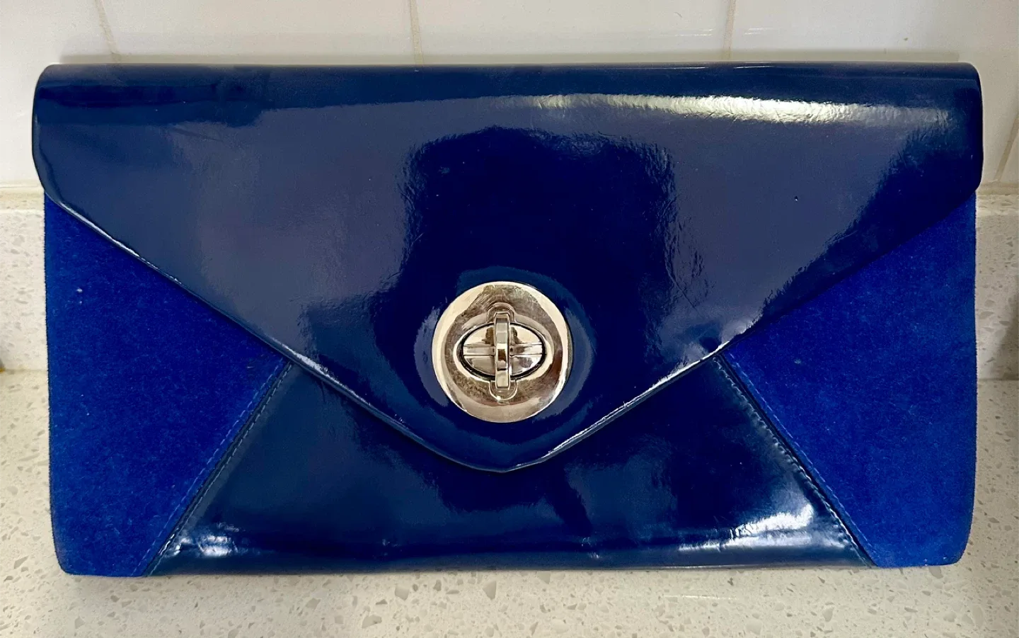 Blue Clutch Purse