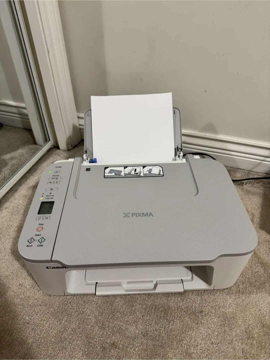 Canon PIXMA TS3420 Printer with papers image indicator(3)